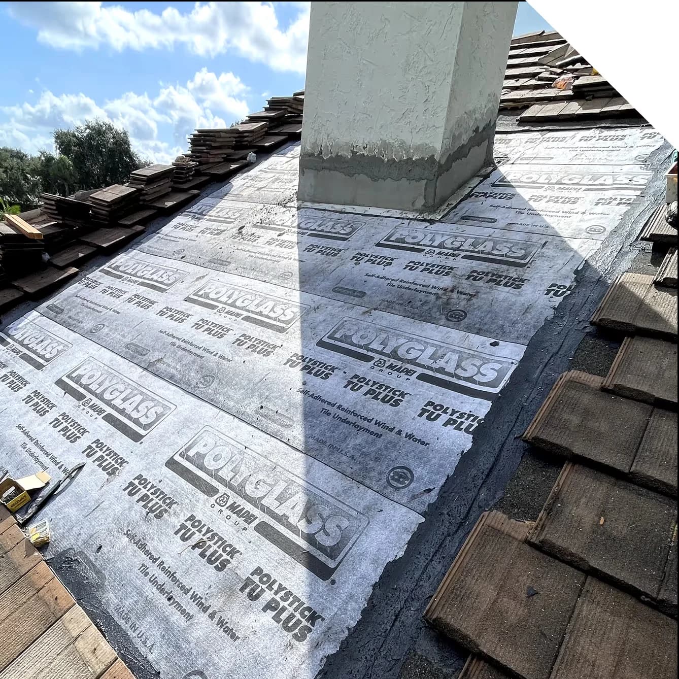 Residential Roof Repair Around a Chimney